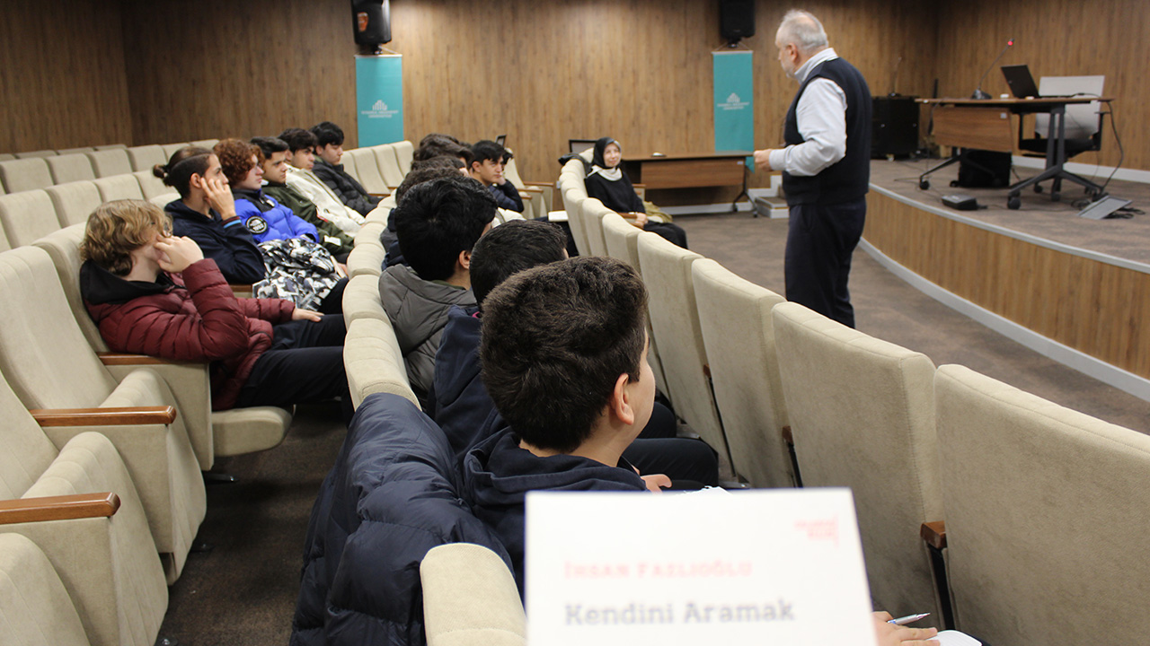 Prof. Dr. İhsan Fazlıoğlu Öğrencilerimiz ile Buluştu  görseli