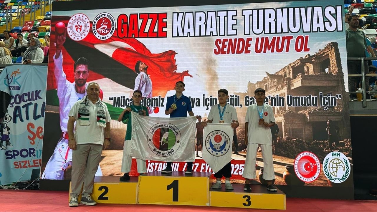 Gazze Karate Turnuvası Şampiyonu Yenidoğu Öğrencisi