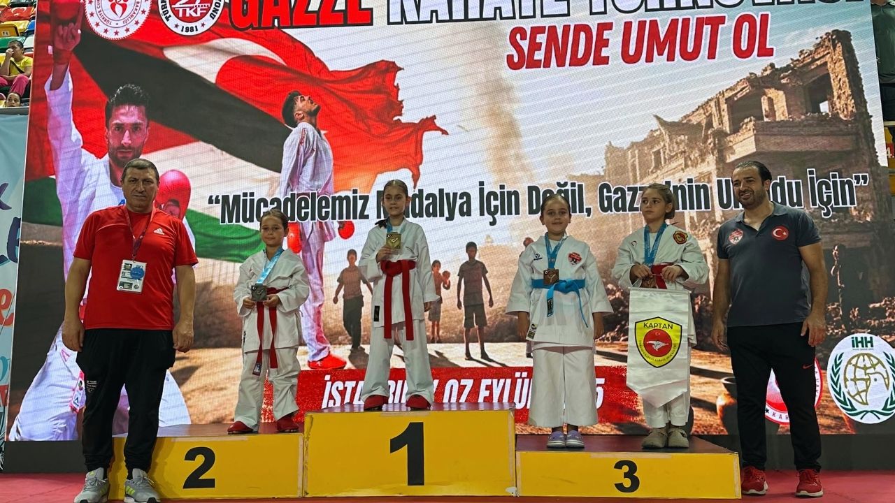 Gazze Karate Turnuvası'nda Üçüncülük Gururu 